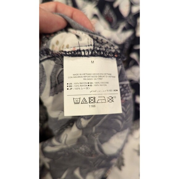 Old Navy SZ M Blue Dove Print Sheath Dress Inspirational Church Dress - Picture 3 of 5